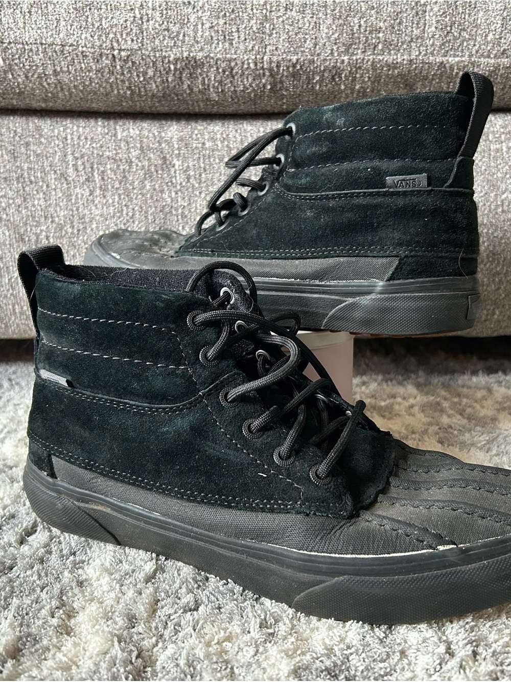 Vans Men’s SK8-Hi MTE Black Suede High-Top Lace-Up Sneakers